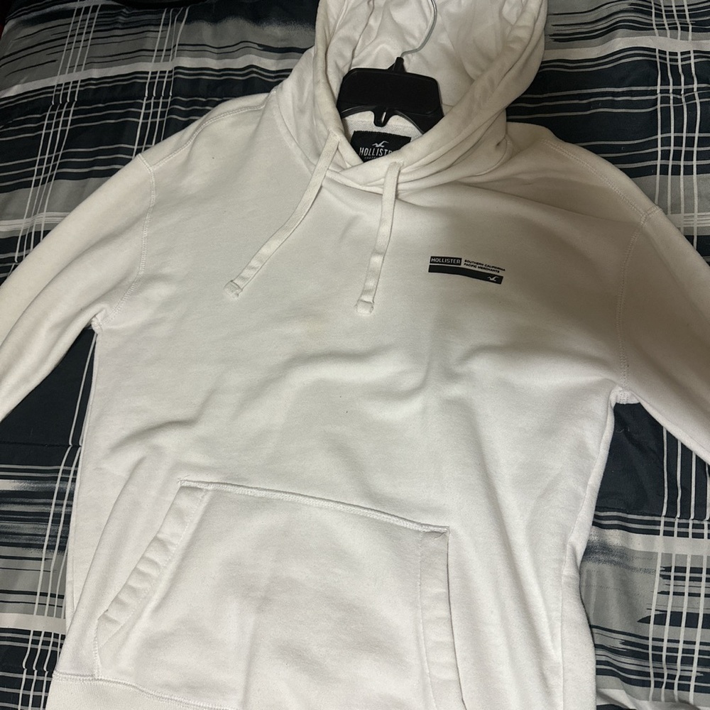 Hollister white hoodie